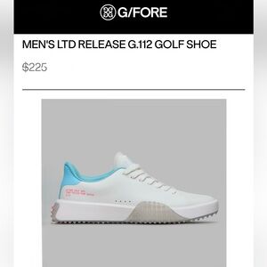 G/FORE MEN'S LTD RELEASE G.112 GOLF SHOE in Snow/Breeze